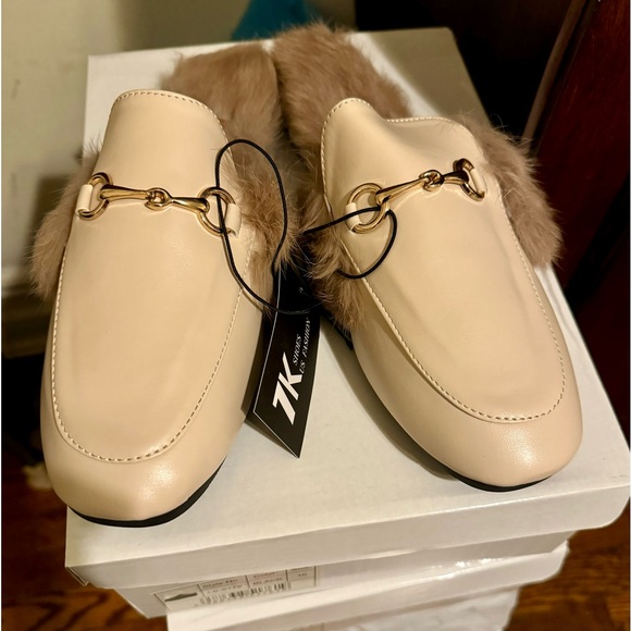 Fur Slip On Mules for Women - Picture 2 of 6